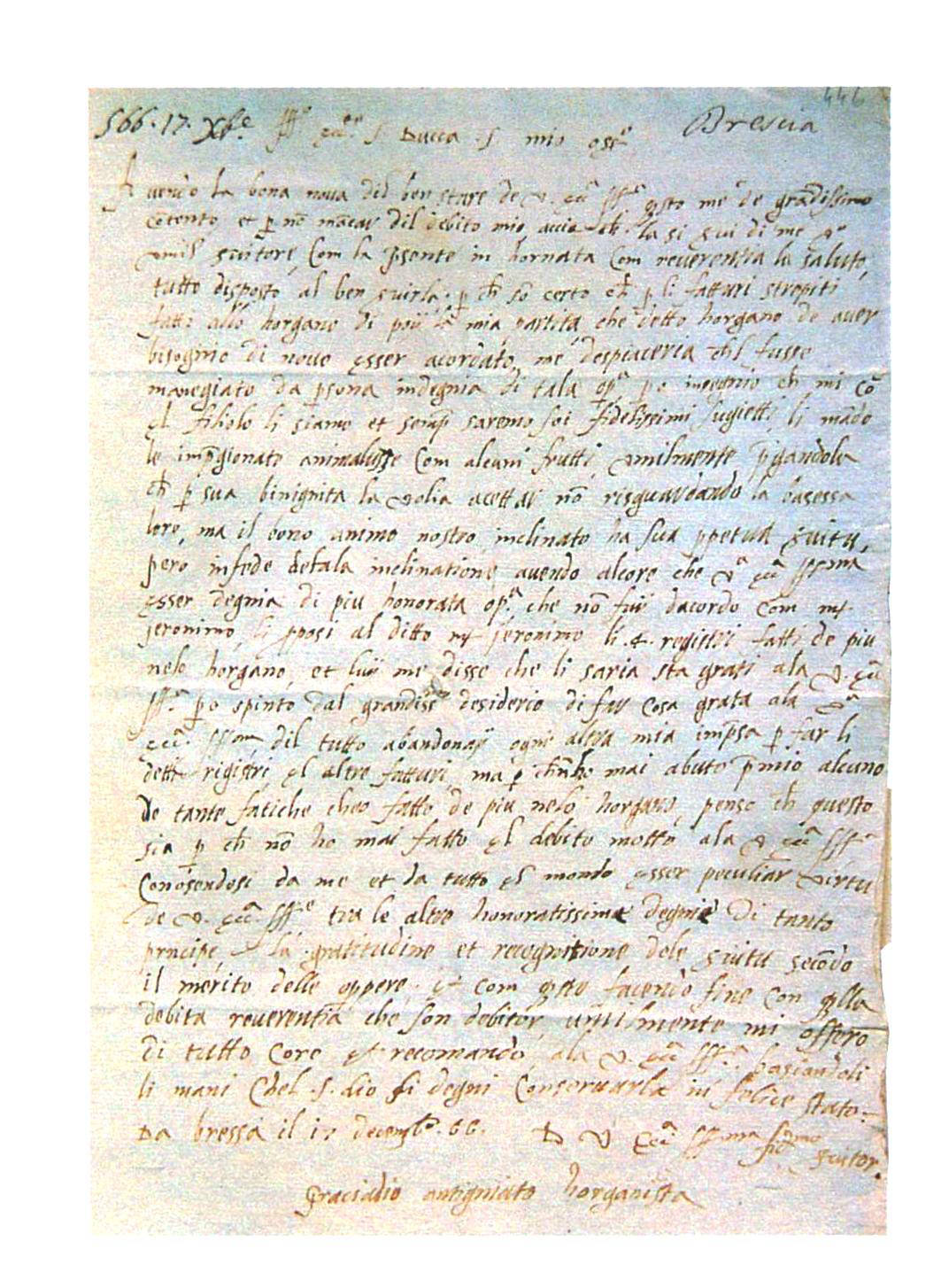 lettera Graziadio